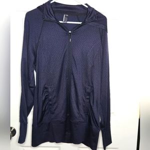 Mondetta Thick Hooded Purple workout Long Sleeve Size Large